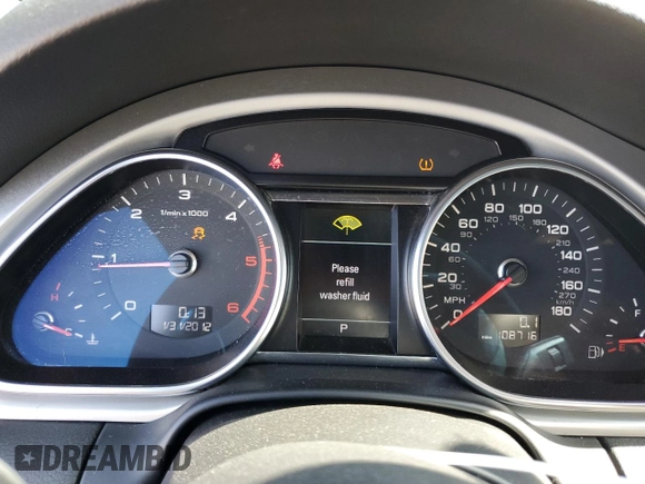2013 Audi Q7 Prestige с VIN WA1WMAFE7DD008175, выставлен на аукционе Copart как лот 61269865 с пробегом 108 716 миль миль и Списание • Salvage title. История ставок и продаж доступна на DreamBid. Изображение 9.