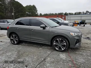 2019 Audi Q3 S line Premium Plus with VIN WA1EECF30K1067764, listed as a Copart auction lot 43360235 with 35,383 mi miles and Salvage Title. Bid and sale history available at carsss.com. Image 4.