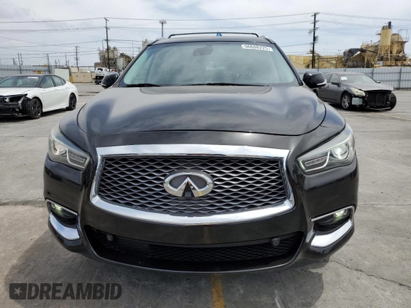 2016 Infiniti QX60 with VIN 5N1AL0MM5GC522443, listed as a Copart auction lot 56608225 with 173,181 mi miles and Salvage Title. Bid and sale history available at DreamBid. Image 5.