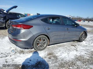 2018 Hyundai Elantra SEL with VIN 5NPD84LF5JH324230, listed as a Copart auction lot 45556885 with 124,902 mi miles and Salvage Title. Bid and sale history available at carsss.com. Image 3.