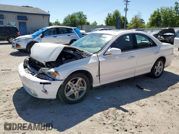 2001 Lincoln LS Sport with VIN 1LNHM87A31Y634664, listed as a Copart auction lot 53137475 with 120,072 mi miles and Salvage Title. Bid and sale history available at DreamBid. Image 1.