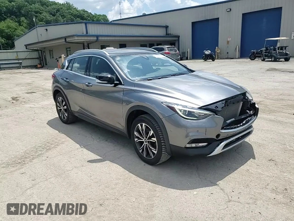 2017 Infiniti QX30 Premium with VIN SJKCH5CR2HA024168, listed as a Copart auction lot 59262525 with 61,846 mi miles and Salvage title. Bid and sale history available at DreamBid. Image 14.