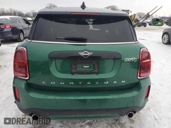2024 MINI Countryman Cooper S with VIN WMZ83BR03R3R44993, listed as a Copart auction lot 41497885 with 21,634 mi miles and Salvage Title. Bid and sale history available at carsss.com. Image 6.
