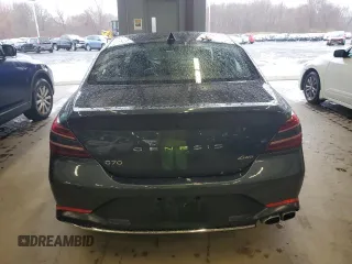 2023 Genesis G70 2.0T with VIN KMTG34TA5PU131043, listed as a Copart auction lot 81897604 with 27,795 mi miles and Non Repairable. Bid and sale history available at DreamBid. Image 6.
