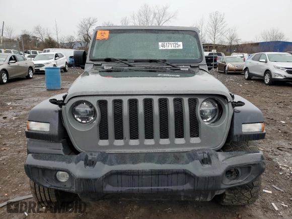 2022 Jeep Wrangler Unlimited Willys Sport with VIN 1C4HJXDM0NW256150, listed as a Copart auction lot 46171125 with 35,846 mi miles and Clean Title. Bid and sale history available at DreamBid. Image 5.