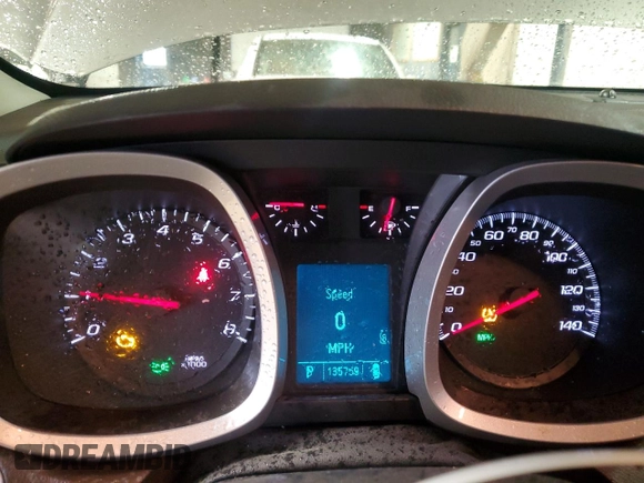 2011 Chevrolet Equinox LTZ with VIN 2CNFLGE51B6204360, listed as a Copart auction lot 47747855 with 135,759 mi miles and Clean Title. Bid and sale history available at DreamBid. Image 9.