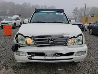 2004 Lexus LX 470 with VIN JTJHT00W343547828, listed as a Copart auction lot 48982045 with 196,877 mi miles and Salvage Title. Bid and sale history available at DreamBid. Image 5.
