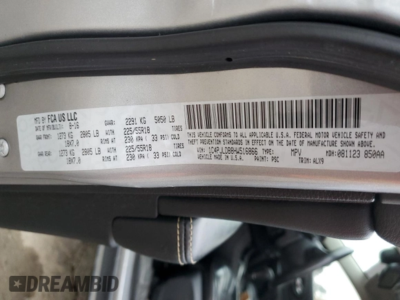 2017 Jeep Cherokee Limited with VIN 1C4PJLDB8HW516866, listed as a Copart auction lot 45516135 with 187,558 mi miles and Salvage Title. Bid and sale history available at carsss.com. Image 13.