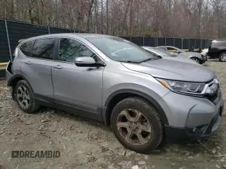 2018 Honda CR-V EX with VIN 2HKRW2H59JH635143, listed as a Copart auction lot 50819535 with 20,953 mi miles and Salvage Title. Bid and sale history available at DreamBid. Image 4.
