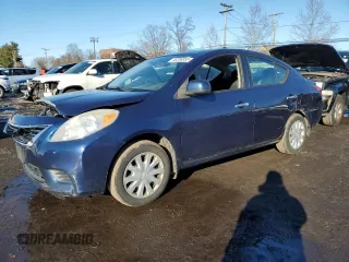 2012 Nissan Versa SV with VIN 3N1CN7AP8CL880295, listed as a Copart auction lot 46286555 with 140,207 mi miles and Salvage Title. Bid and sale history available at carsss.com. Image 1.