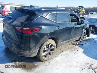 2022 Chevrolet Blazer RS с VIN 3GNKBKRS9NS236205, выставлен на аукционе IAAI как лот 41541582 с пробегом 33 986 миль миль и . История ставок и продаж доступна на DreamBid. Изображение 4.