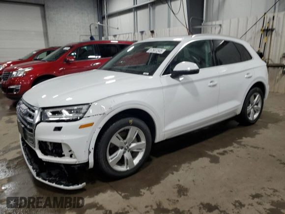 2019 Audi Q5 Premium Plus with VIN WA1BNAFY2K2035945, listed as a Copart auction lot 57507345 with 79,866 mi miles and Salvage title. Bid and sale history available at DreamBid. Image 1.