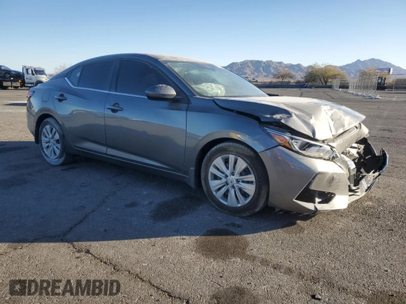 2020 Nissan Sentra S with VIN 3N1AB8BV6LY218365, listed as a Copart auction lot 41756425 with 37,580 mi miles and Salvage Title. Bid and sale history available at DreamBid. Image 4.