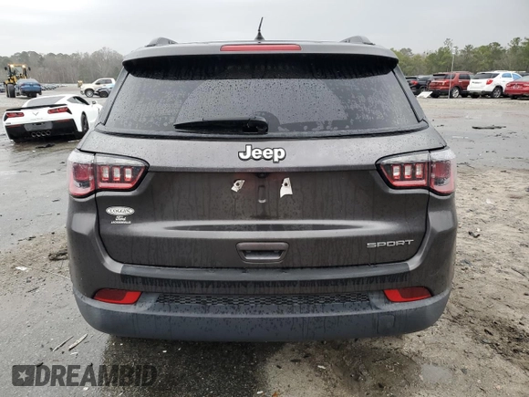 2018 Jeep Compass Sport with VIN 3C4NJCAB5JT122894, listed as a Copart auction lot 45840725 with 138,815 mi miles and Salvage Title. Bid and sale history available at carsss.com. Image 6.