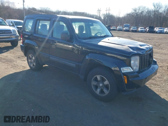 2008 Jeep Liberty Sport with VIN 1J8GN28K38W256670, listed as a IAAI auction lot 41688609 with 147,343 mi miles. Bid and sale history available at carsss.com. Image 1.