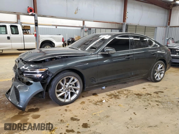 2022 Genesis G70 2.0T with VIN KMTG34TA1NU088981, listed as a Copart auction lot 88038865 with 29,407 mi miles and Salvage Title. Bid and sale history available at DreamBid. Image 1.