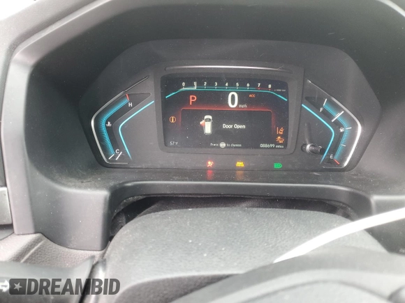2018 Honda Odyssey EX-L with VIN 5FNRL6H77JB008571, listed as a Copart auction lot 46948585 with 88,699 mi miles and Salvage Title. Bid and sale history available at carsss.com. Image 9.