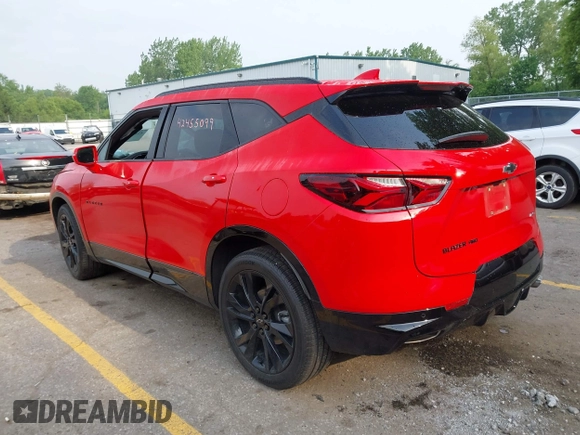2020 Chevrolet Blazer RS z VIN 3GNKBKRS2LS610070, wystawiony jako IAAI lot #42455099 z przebiegiem 38 030 mil mil oraz . Historia ofert i sprzedaży dostępna na DreamBid. Obrazek 3.