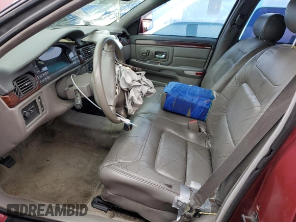 1998 Cadillac DeVille with VIN 1G6KD54YXWU719609, listed as a Copart auction lot 83112704 with 154,627 mi miles and Salvage Title. Bid and sale history available at carsss.com. Image 7.