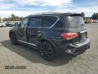 2012 Infiniti QX56 7-passenger with VIN JN8AZ2NE1C9016500, listed as a Copart auction lot 74600284 with 145,656 mi miles and Salvage Title. Bid and sale history available at carsss.com. Image 2.