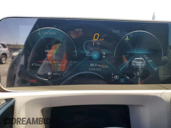 2020 Mercedes-Benz CLA 250 with VIN WDD5J4GB3LN032410, listed as a Copart auction lot 58544725 with 48,037 mi miles and Salvage title. Bid and sale history available at DreamBid. Image 9.