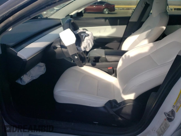 2018 Tesla Model 3 Long Range Battery with VIN 5YJ3E1EB2JF151326, listed as a Copart auction lot 47139055 with 106,271 mi miles and Salvage Title. Bid and sale history available at DreamBid. Image 7.