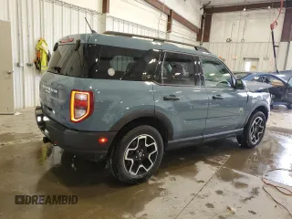 2021 Ford Bronco Sport Big Bend with VIN 3FMCR9B6XMRA01019, listed as a Copart auction lot 55110105 with 50,492 mi miles and Salvage title. Bid and sale history available at DreamBid. Image 3.