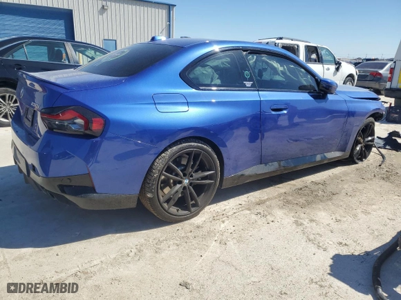 2024 BMW 2 Series 230i with VIN 3MW23CM08R8E17491, listed as a Copart auction lot 48576425 with 10,150 mi miles and Salvage Title. Bid and sale history available at carsss.com. Image 3.