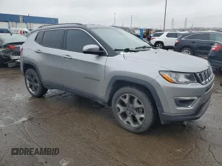 2020 Jeep Compass Limited with VIN 3C4NJDCB4LT119930, listed as a Copart auction lot 52212935 with 120,642 mi miles and Salvage Title. Bid and sale history available at DreamBid. Image 4.