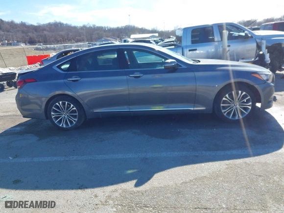 2016 Hyundai Genesis 3.8L with VIN KMHGN4JEXGU118623, listed as a IAAI auction lot 41401807 with 105,060 mi miles. Bid and sale history available at carsss.com. Image 13.