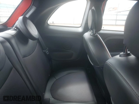 2015 FIAT 500e with VIN 3C3CFFGE4FT555467, listed as a Copart auction lot 66020695 with 21,052 mi miles and Clean title. Bid and sale history available at DreamBid. Image 10.