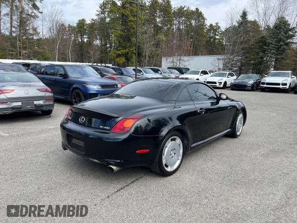 2004 Lexus SC 430 z VIN JTHFN48Y640057773, wystawiony jako Copart lot #50954755 z przebiegiem 115 646 mil mil oraz Czysty tytuł • Clean title. Historia ofert i sprzedaży dostępna na DreamBid. Obrazek 3.