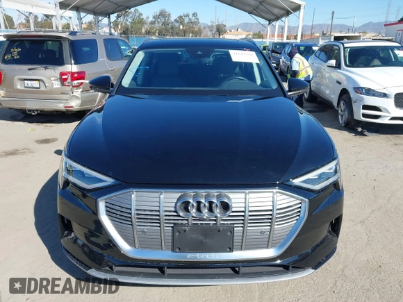 2019 Audi e-tron Premium Plus with VIN WA1LAAGE9KB021724, listed as a IAAI auction lot 41643596 with 34,804 mi miles. Bid and sale history available at carsss.com. Image 12.