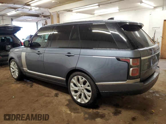 2018 Land Rover Range Rover HSE z VIN SALGS2SV8JA502742, wystawiony jako Copart lot #60878555 z przebiegiem 81 004 mil mil oraz Szkoda całkowita • Salvage title. Historia ofert i sprzedaży dostępna na DreamBid. Obrazek 2.