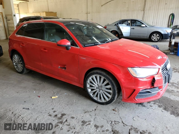 2016 Audi A3 e-tron Premium Plus with VIN WAUTPBFF6GA068479, listed as a Copart auction lot 48566515 with 151,670 mi miles and Non Repairable. Bid and sale history available at DreamBid. Image 4.
