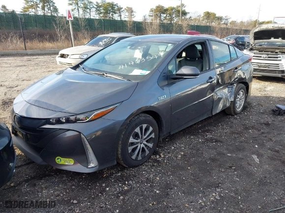2021 Toyota Prius Prime LE with VIN JTDKAMFP5M3188309, listed as a IAAI auction lot 41463549 with 51,358 mi miles. Bid and sale history available at carsss.com. Image 2.
