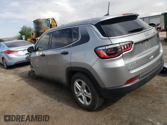 2023 Jeep Compass Sport z VIN 3C4NJDAN8PT508895, wystawiony jako Copart lot #57357745 z przebiegiem 19 211 mil mil oraz Szkoda całkowita • Salvage title. Historia ofert i sprzedaży dostępna na DreamBid. Obrazek 2.