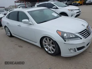 2013 Hyundai Equus Signature with VIN KMHGH4JH1DU063881, listed as a IAAI auction lot 41607502 with 96,123 mi miles and . Bid and sale history available at DreamBid. Image 1.
