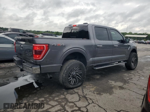 2021 Ford F-150 XL with VIN 1FTEW1EP0MFB98114, listed as a Copart auction lot 55892705 with 47,619 mi miles and Salvage title. Bid and sale history available at DreamBid. Image 3.