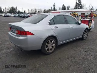 2004 Acura TSX w/Navigation with VIN JH4CL96924C004603, listed as a IAAI auction lot 41621278 with 186,906 mi miles. Bid and sale history available at carsss.com. Image 4.