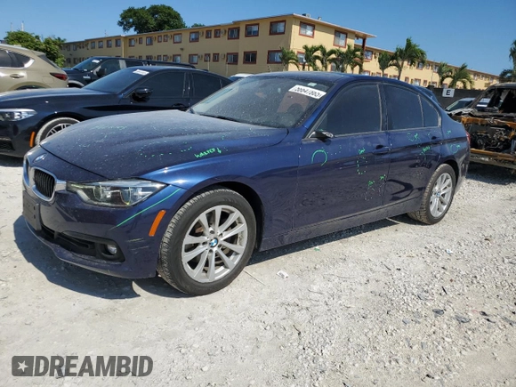 2018 BMW 3 Series 320i xDrive z VIN WBA8A3C54JA491805, wystawiony jako Copart lot #56647865 z przebiegiem 95 387 mil mil oraz Szkoda całkowita • Salvage title. Historia ofert i sprzedaży dostępna na DreamBid. Obrazek 1.