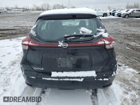 2025 Nissan Kicks SV с VIN 3N1CP5CV4SL472689, выставлен на аукционе Copart как лот 52130535 с пробегом 966 миль миль и Списание • Salvage title. История ставок и продаж доступна на DreamBid. Изображение 6.