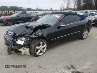 2005 Mercedes-Benz CLK-Class 3.2L with VIN WDBTK65J85F132180, listed as a Copart auction lot 85794614 with 185,785 mi miles and Salvage Title. Bid and sale history available at carsss.com. Image 1.