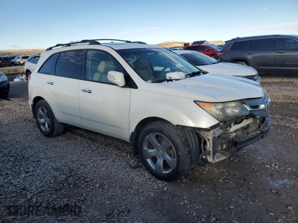 2009 Acura MDX Sport/Entertainment Pkg with VIN 2HNYD28849H501652, listed as a Copart auction lot 86827234 with 167,879 mi miles and Salvage Title. Bid and sale history available at carsss.com. Image 4.