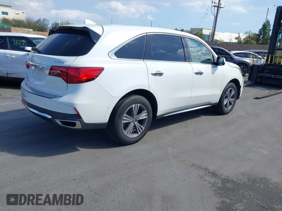 2019 Acura MDX with VIN 5J8YD3H37KL007859, listed as a IAAI auction lot 41656164 with 59,838 mi miles and . Bid and sale history available at DreamBid. Image 4.