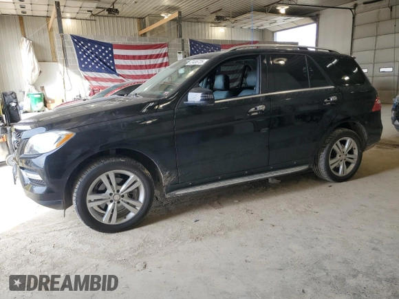 2013 Mercedes-Benz M ML 350 with VIN 4JGDA5HB6DA171820, listed as a Copart auction lot 47436725 with 117,076 mi miles and Salvage Title. Bid and sale history available at carsss.com. Image 1.