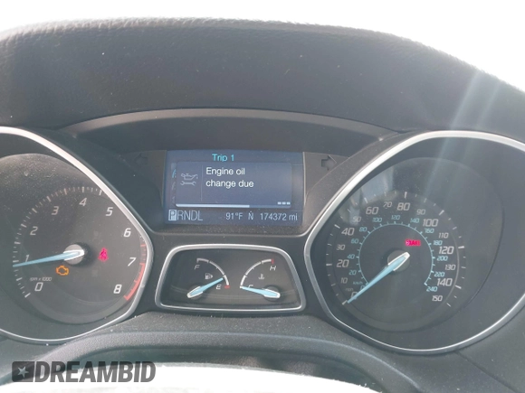2012 Ford Focus SE with VIN 1FAHP3F25CL381667, listed as a IAAI auction lot 42025411 with 174,372 mi miles. Bid and sale history available at carsss.com. Image 7.