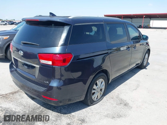 2016 Kia Sedona LX with VIN KNDMB5C16G6102858, listed as a IAAI auction lot 42201712 with 165,038 mi miles and . Bid and sale history available at DreamBid. Image 4.