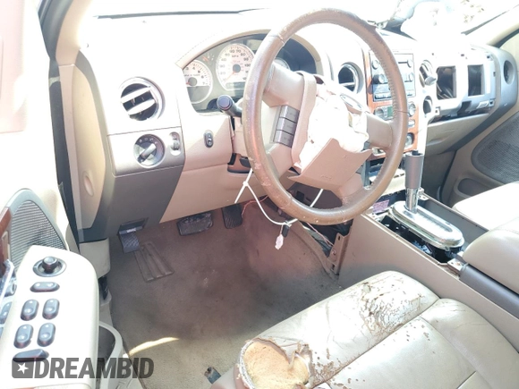 2006 Ford F-150 XLT with VIN 1FTPW12566KA90649, listed as a Copart auction lot 63287565 with 245,951 mi miles and Salvage title. Bid and sale history available at DreamBid. Image 8.
