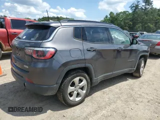 2019 Jeep Compass Latitude with VIN 3C4NJCBB7KT699300, listed as a Copart auction lot 54940155 with 64,843 mi miles and Salvage title. Bid and sale history available at DreamBid. Image 3.